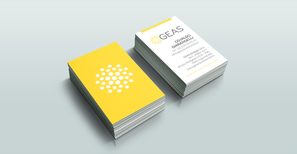 Branding e visual design GEAS Illuminazione