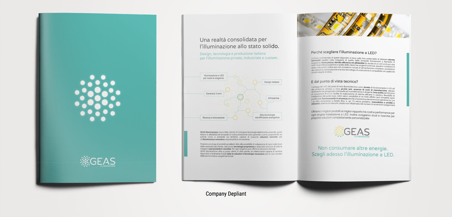 Branding e visual design GEAS Illuminazione